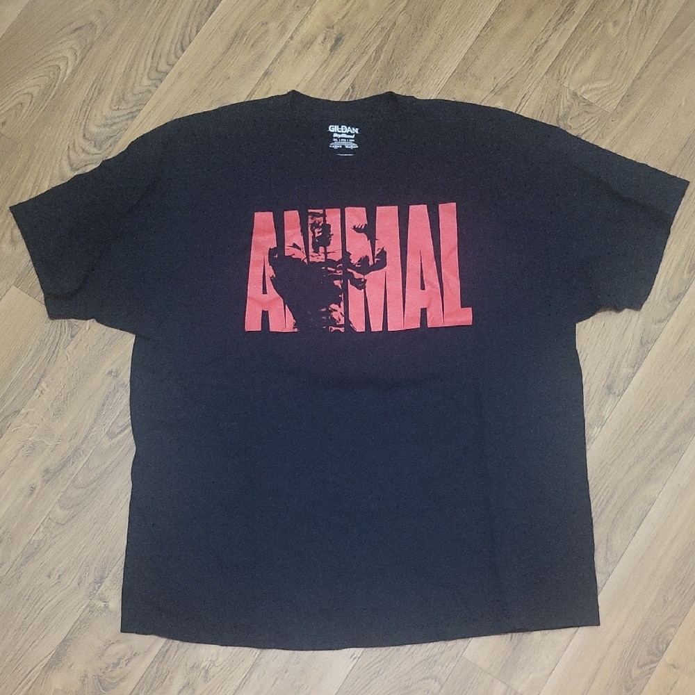 Animal Black and Red Short Sleeve Tee